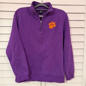Top of the World Clemson Zip-Up Sweatshirt with Tiger Paw